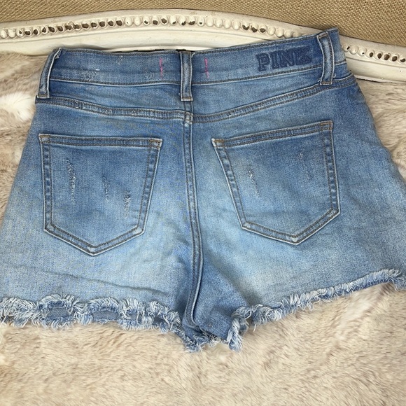 PINK•DENIM•SHORTS - Picture 6 of 7